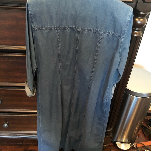 Midi adjustable Jean midi dress 10 M - Picture 3 of 5